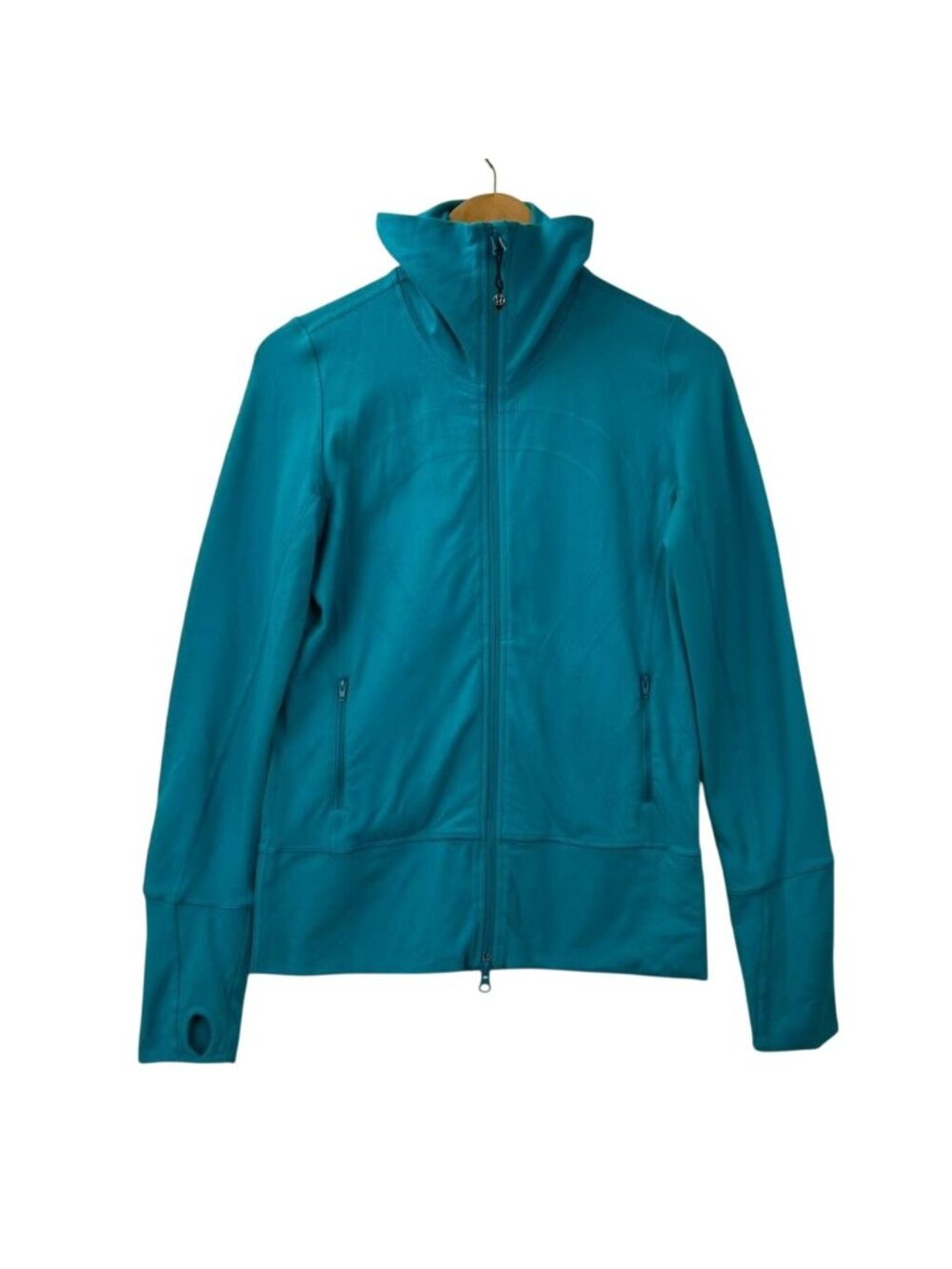 Lululemon Women's Size 6 Nice Asana Jacket Brushed Surge Teal Turquoise